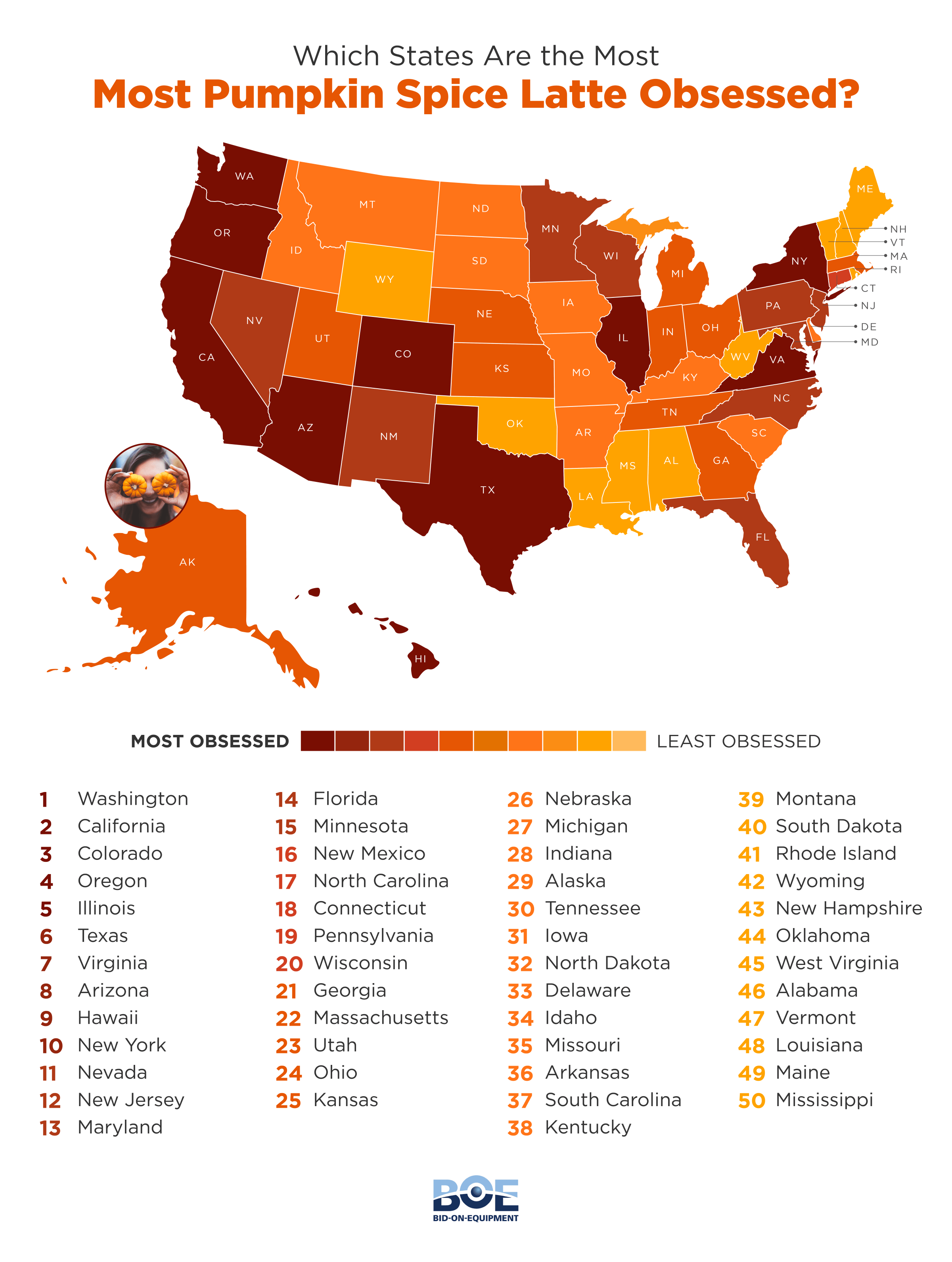 Which States Are The Most Obsessed With Pumpkin Spice Lattes in 2022?